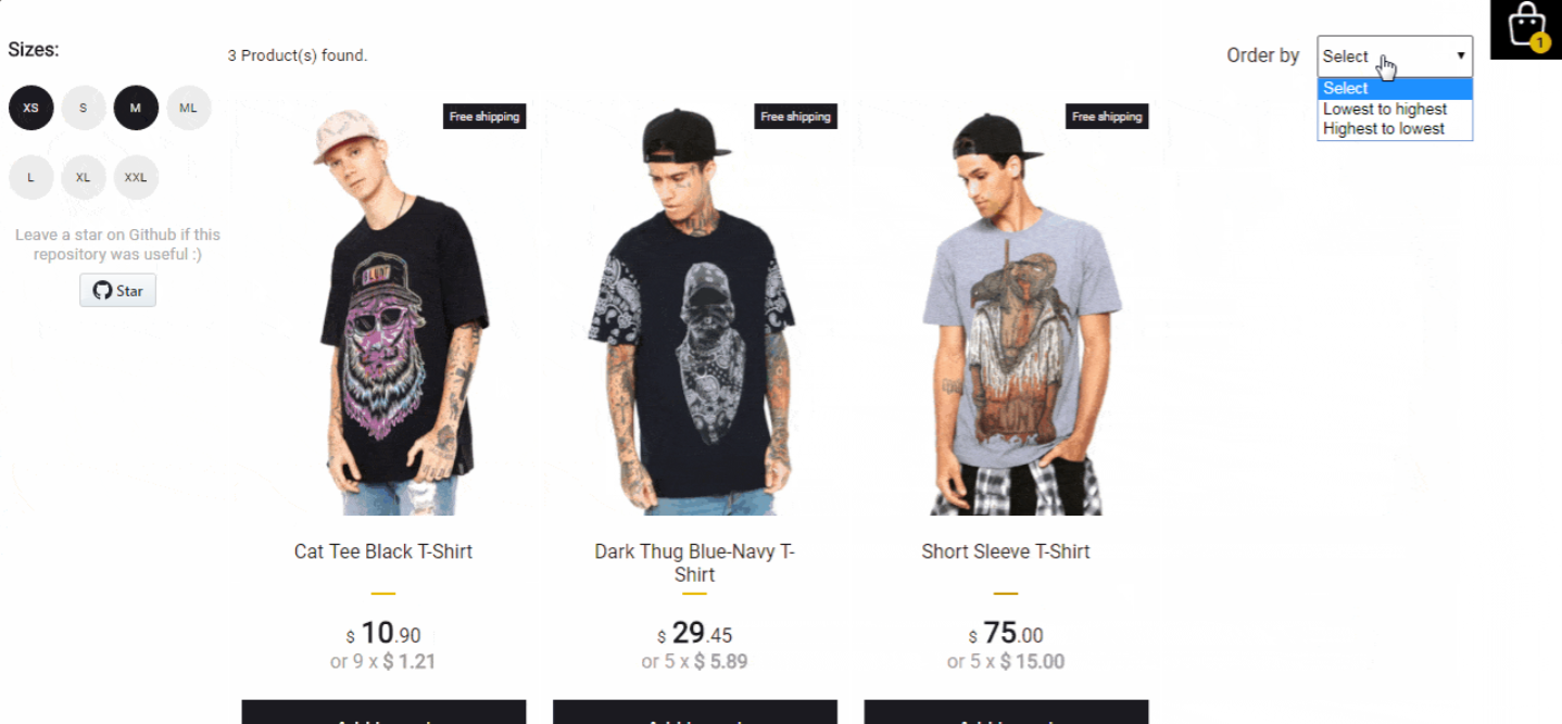 E-Commerce site
